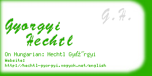 gyorgyi hechtl business card